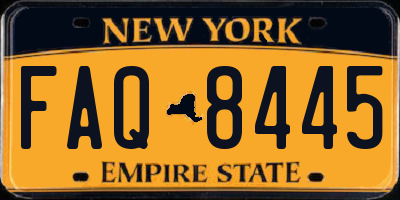NY license plate FAQ8445