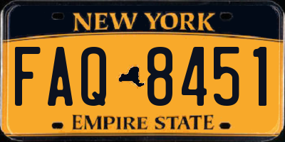 NY license plate FAQ8451