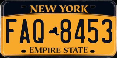 NY license plate FAQ8453