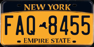 NY license plate FAQ8455