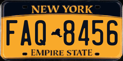 NY license plate FAQ8456
