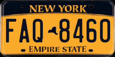 NY license plate FAQ8460
