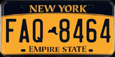 NY license plate FAQ8464