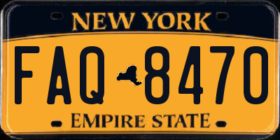 NY license plate FAQ8470
