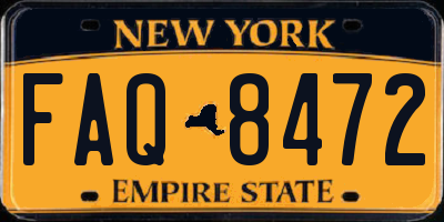 NY license plate FAQ8472