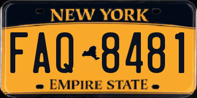 NY license plate FAQ8481