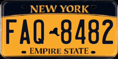 NY license plate FAQ8482