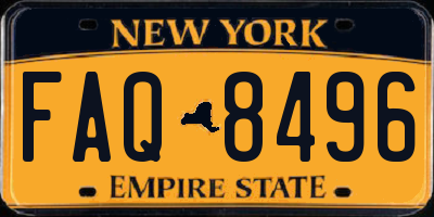 NY license plate FAQ8496