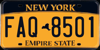 NY license plate FAQ8501