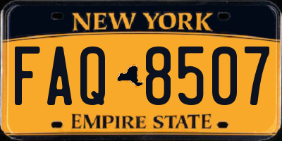 NY license plate FAQ8507