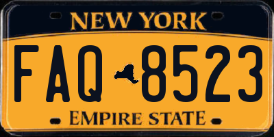 NY license plate FAQ8523