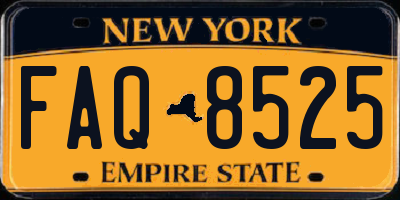 NY license plate FAQ8525