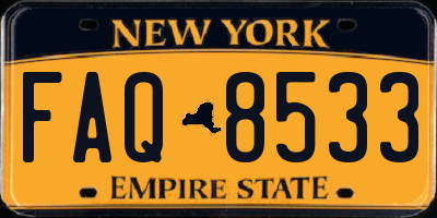 NY license plate FAQ8533