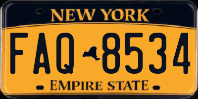 NY license plate FAQ8534