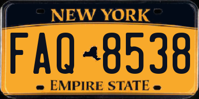 NY license plate FAQ8538