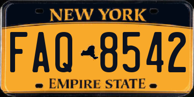 NY license plate FAQ8542