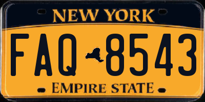 NY license plate FAQ8543