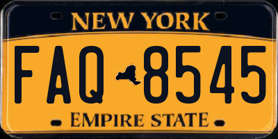 NY license plate FAQ8545