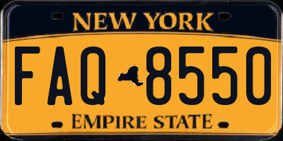 NY license plate FAQ8550