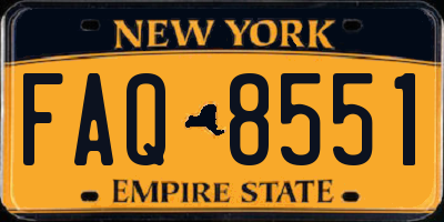 NY license plate FAQ8551