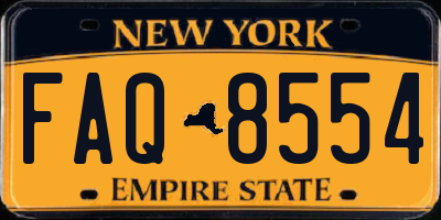 NY license plate FAQ8554