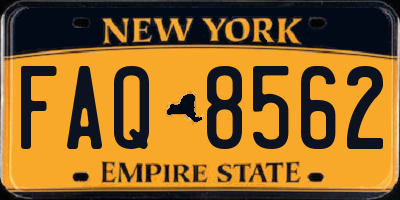 NY license plate FAQ8562
