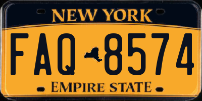 NY license plate FAQ8574