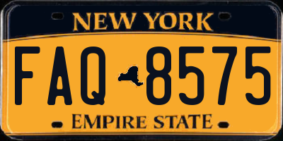 NY license plate FAQ8575