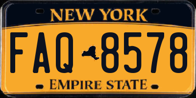 NY license plate FAQ8578