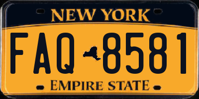NY license plate FAQ8581