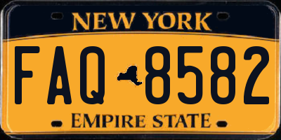 NY license plate FAQ8582