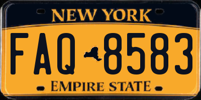 NY license plate FAQ8583