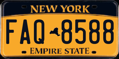 NY license plate FAQ8588
