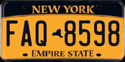 NY license plate FAQ8598