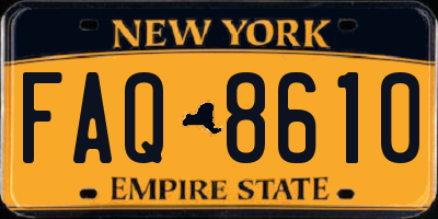 NY license plate FAQ8610