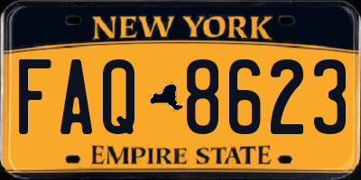 NY license plate FAQ8623