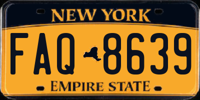 NY license plate FAQ8639