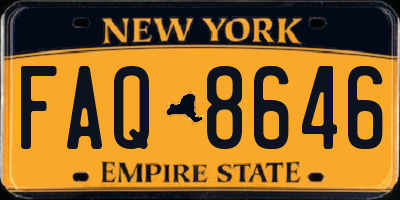 NY license plate FAQ8646