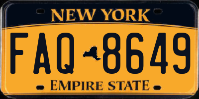 NY license plate FAQ8649
