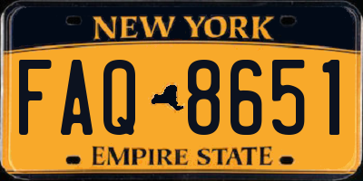 NY license plate FAQ8651