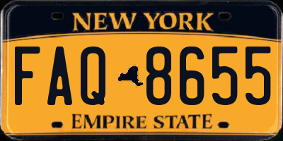 NY license plate FAQ8655