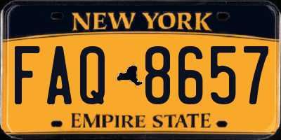 NY license plate FAQ8657