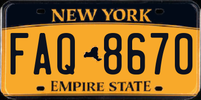 NY license plate FAQ8670