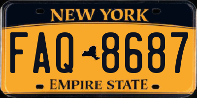 NY license plate FAQ8687