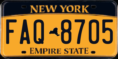 NY license plate FAQ8705