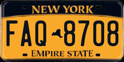 NY license plate FAQ8708