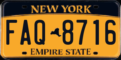 NY license plate FAQ8716