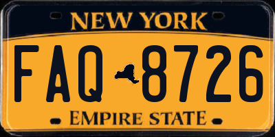 NY license plate FAQ8726
