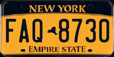 NY license plate FAQ8730