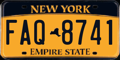 NY license plate FAQ8741
